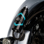 Legend Suspension REVO ARC Billet Remote Reservoir External Mounts For Harley Davidson FLH 1868 2021 - Black