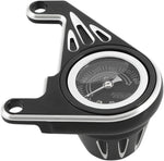 Arlen Ness Oil Pressure Gauge Kit For Harley Davidson FLD 1690 2012-2013 - Black Grey