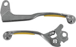 Moose Racing Competition Grip Lever Set For Suzuki RM125 2004-2010 - Silver Yellow