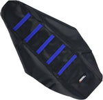 Moose Racing Ribbed Seat Cover For Yamaha YZ250 2006-2009 - Black Cover Blue Ribs