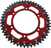 Moose Racing Dual Sprocket For Gas Gas EC 250 2021-2025 Rear Red 49T