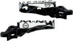 Moose Racing Hybrid Footpegs For Kawasaki KX250 2005-2023 - Black Silver