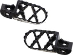 Moose Racing Hybrid Footpegs For Gas Gas EC300 2021-2023 - Black Silver