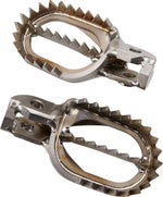 Moose Racing Titanium Footpegs For Gas Gas EC300 2024-2025 - Silver