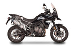 Spark Fighter Evo Silencer For Triumph Tiger 900 2020-2023 Silver
