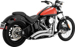 Vance & Hines Big Radius Exhaust System For Harley Davidson FLS 1690 2012-2017 - Chrome