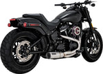 Vance & Hines 2 Into 1 Hi-Output Short Exhaust System For Harley Davidson FLDE 1750 2018-2020 - Brushed