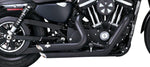 Vance & Hines Shortshots Staggered Exhaust System For Harley Davidson XL1200C 2014-2020 - Black