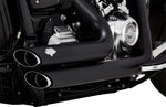Vance & Hines Shortshots Staggered Exhaust System For Harley Davidson FLFB 1750 2018-2020 - Black
