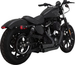 Vance & Hines 2-into-2 Mini Grenades Exhaust System For Harley Davidson XL1200C 2014-2020 - Black