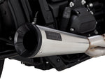 Vance & Hines 2 Into 1 Upsweep Exhaust System For Harley Davidson FLDE 1750 2018-2020 - Brushed