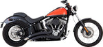 Vance & Hines 2-into-2 Big Radius Exhaust System For Harley Davidson FXSTSI 1450 EFI 2004-2006 - Black Ceramic