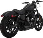 Vance & Hines Mini Grenades Exhaust System For Harley Davidson XL1200C 2004-2013 - Black