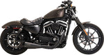 Vance & Hines 2 Into 1 Upsweep PCX Exhaust System For Harley Davidson XL1200C 2014-2020 - Black