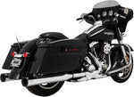Vance & Hines Eliminator 400 Silencers For Harley Davidson FLHR 1340 1995-1998 Chrome/Black