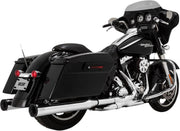 Vance & Hines Eliminator 400 Silencers For Harley Davidson FLHR 1340 1995-1998 Chrome/Black