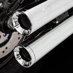 Vance & Hines Eliminator 300 Silencers For Harley Davidson FLFB 1750 2018-2020 - Chrome