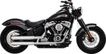 Vance & Hines 3" Twin Slash Silencers For Harley Davidson FLFB 1750 2018-2020 Right - Chrome