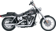Vance & Hines 3" Twin Slash Silencers For Harley Davidson FXD 1340 1995-1998 - Chrome
