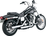 Vance & Hines 3" Twin Slash Silencers For Harley Davidson FXD 1340 1995-1998 - Chrome