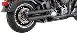 Vance & Hines 3" Twin Slash Silencers For Harley Davidson FLSTF 1584 2007-2011 Right - Black