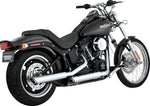 Vance & Hines 3" Twin Slash Silencers For Harley Davidson FLSTC1584 2007-2009 - Chrome