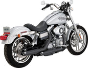 Vance & Hines 3" Twin Slash Silencers For Harley Davidson FXD 1340 1995-1998 - Black