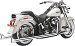 Cobra Bad Hombre Dual Exhaust System For Harley Davidson FXSTSI 1450 EFI 2004-2006 - Chrome