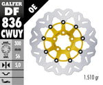 Galfer Wave Brake Disc For Harley Davidson FLDE 1750 2018-2020 Gold - Rear