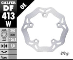 Galfer Wave Brake Disc For Kymco Xciting 250 2005-2006 Rear - Silver