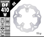 Galfer Wave Brake Disc For Kymco Xciting 250 2005-2006 Front - Silver