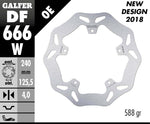 Galfer Wave Brake Disc For Piaggio Beverly 125 2010 Front - Silver