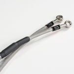 Moto Master Brake Hose For Honda CR125 1990-2001 Rear - Black Stainless Steel