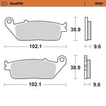 Moto Master RoadPRO Sinder Brake Pad Front For Honda CB500 F 2013-2021