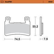 Moto Master RoadPRO Sinder Brake Pads For Kawasaki ZX-6 R 636 2013-2025 - Front