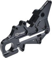 Moto Master Relocation Bracket for OEM Caliper For Husqvarna FC250 2018 Fits Rear Left Or Right - Black
