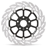 Moto Master Flame Series Floating Brake Disc For Honda CB500 X 2022-2024 Front Right - Black Silver