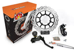 Moto Master Supermoto Racing Brake Kit For TM CC 250FI 2019 Front - Black Silver Stainless Steel