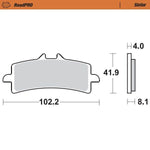 Moto Master RoadPRO Sinder Brake Pads For Honda CBR 1000 RR 2014-2019 Front