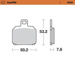 Moto Master RoadPRO Sinder Brake Pad Rear For Ducati 1098 R 2008-2009