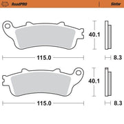 Moto Master RoadPRO Sinder Brake Pad Front For Honda CB 1100SF 2000-2003