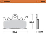 Moto Master RoadPRO Sinder Brake Pad Front For Husqvarna 701Supermoto 2021-2022