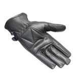 Black Axel Leather Motorcycle Gloves