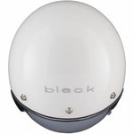 Black Classic Open Face Motorcycle Helmet