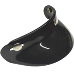 Black Open Face Helmet Peak