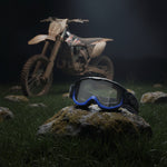 Black Granite Motocross Goggles