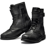 Black Heritage Leather Motorcycle Boots