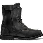 Black Heritage Leather Motorcycle Boots