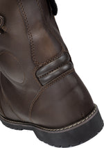 Black Heritage Leather Motorcycle Boots