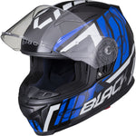 Black Apex Triple Full Face Motorcycle Helmet